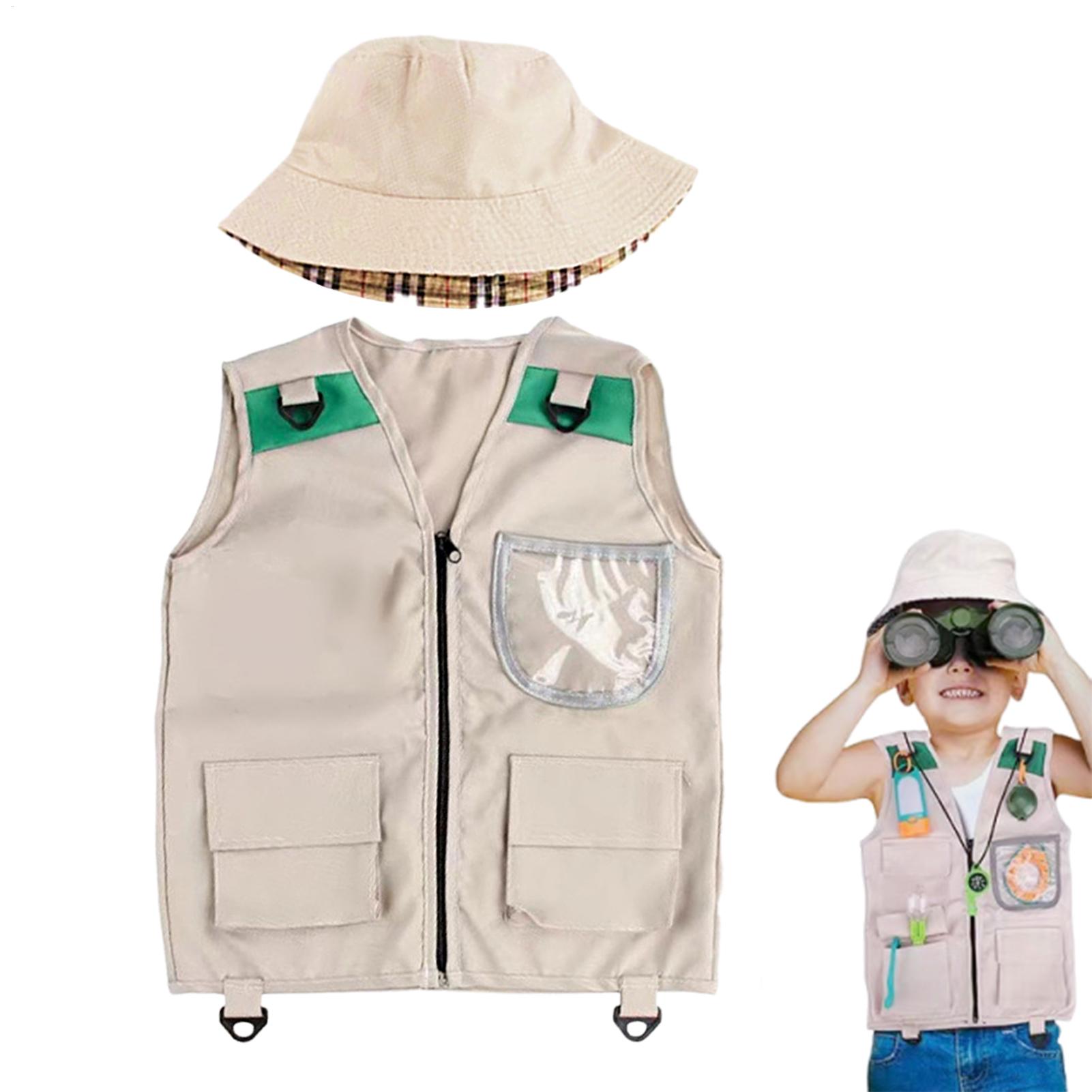 Outdoor Adventure Activities For Kids - Safari Kids Outdoor Explorer Kit,Cargo Vest