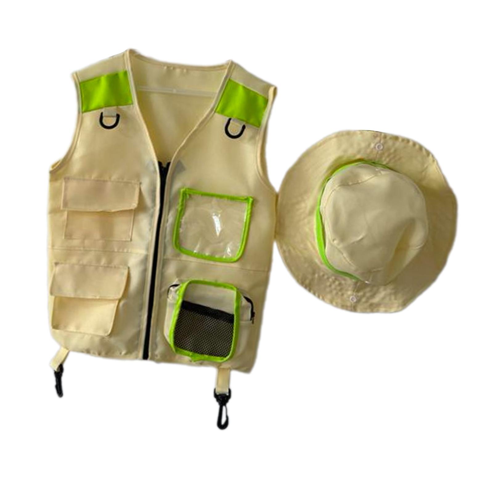 Outdoor Adventure For Toddlers - Kids Explorer Vest Hat Kids Outdoor