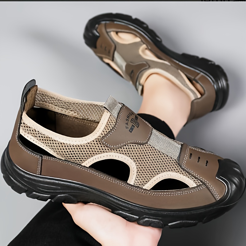 Outdoor Adventure Shoes - Men Closed Toe Hiking Sandals 2026