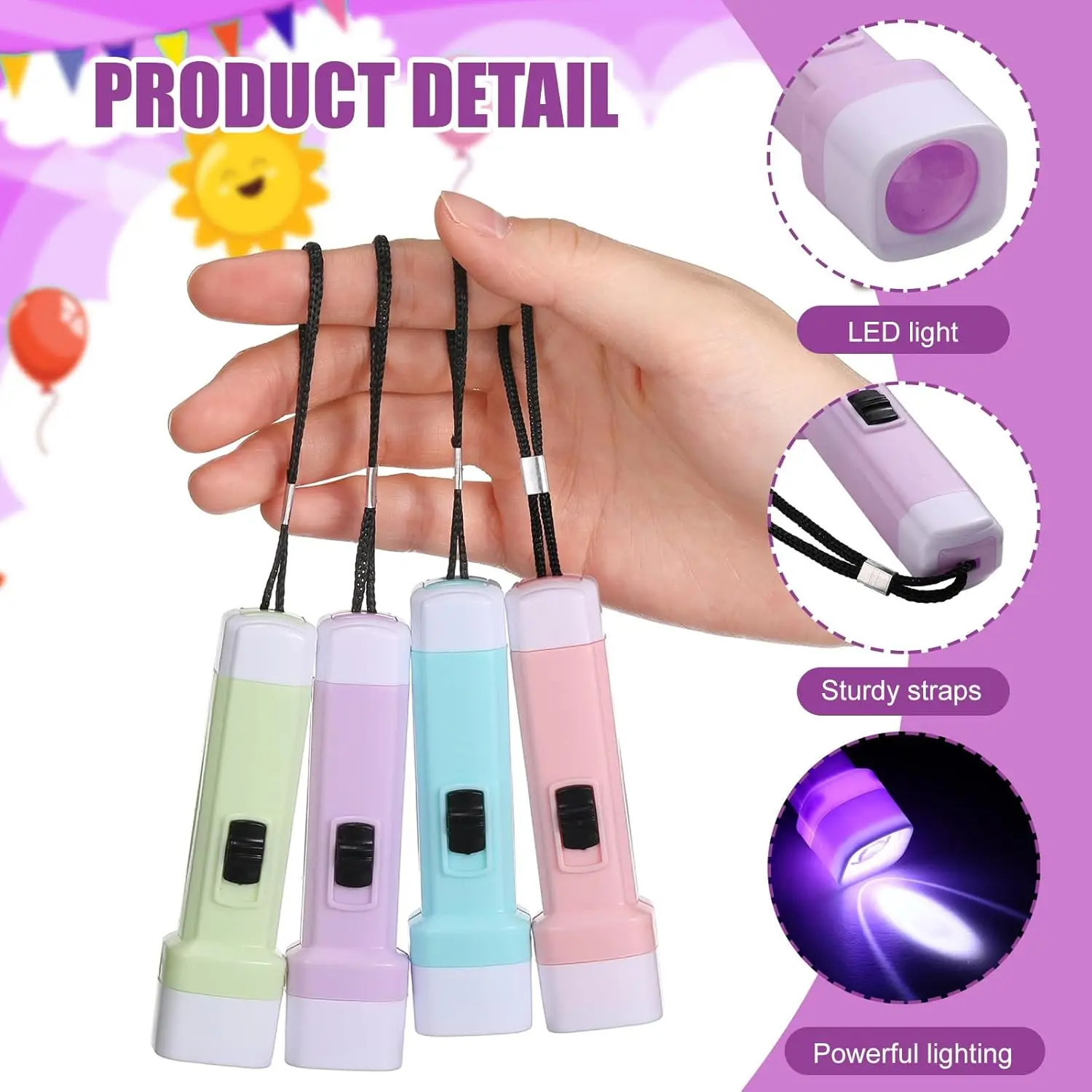 5-100PCS Outdoor Kids LED Flas - Outdoor Adventure Activities For Kids 评论和价格