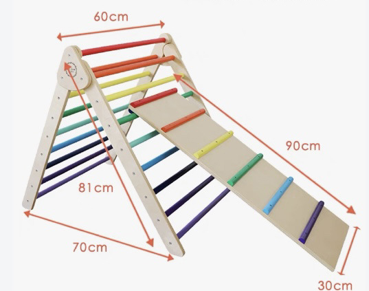 Foldable Wooden Triangle Climb - Outdoor Adventure Activities For Kids 评论和价格