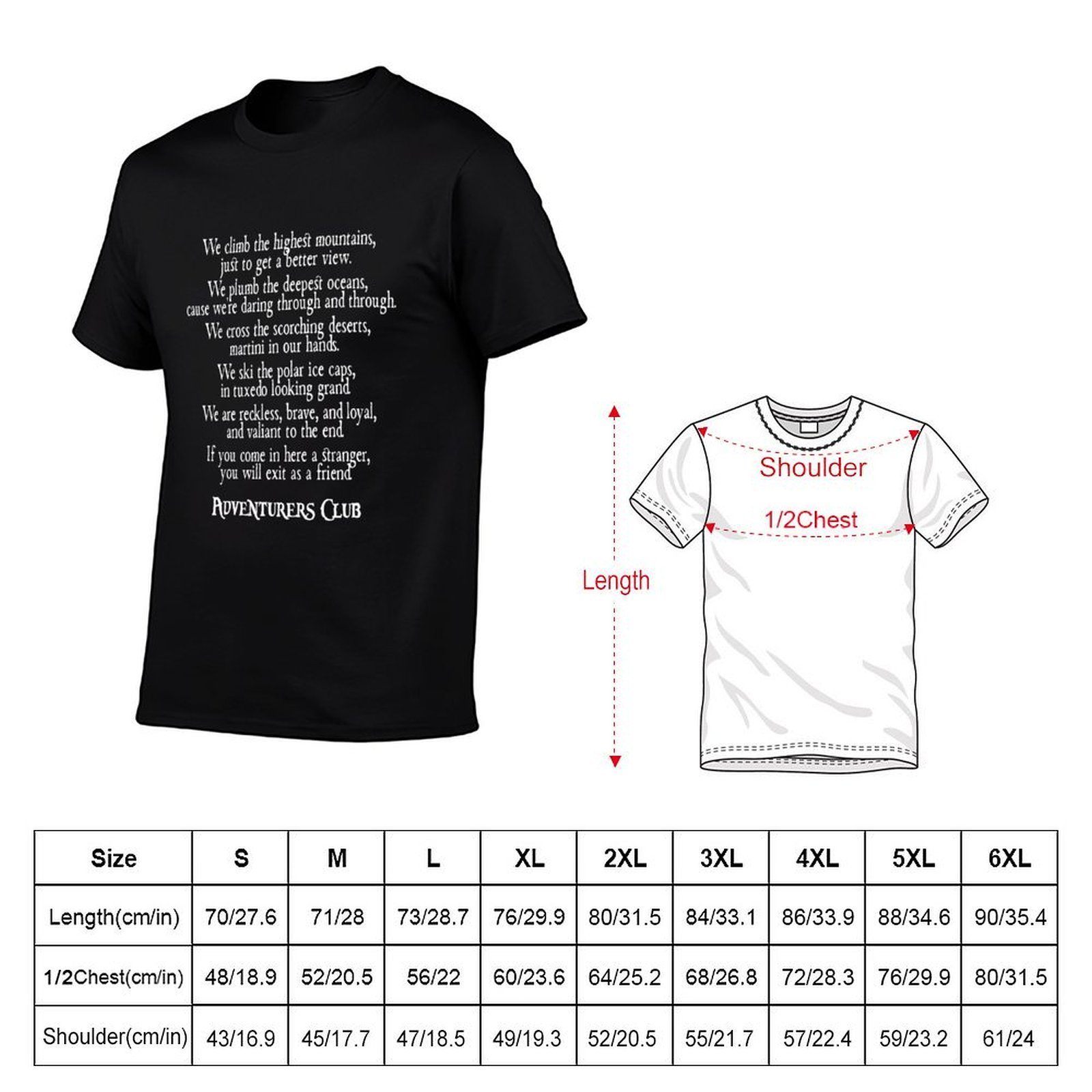 Adventurers Club T-Shirt Outdo - Outdoor Adventure Club 评论和价格