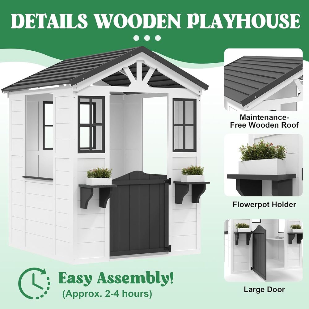 GarveeLie CeWooden Kids Playho - Outdoor Adventure For Toddlers 评论和价格