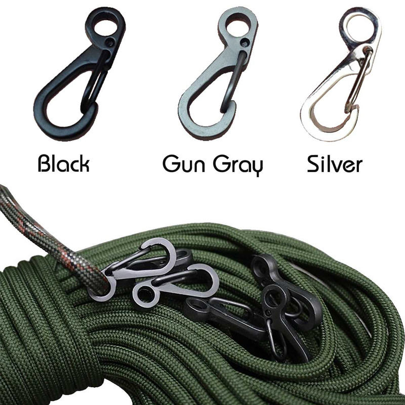 10Pcs/lot Mini Carabiner Parac - Outdoor Adventure Backpack 评论和价格