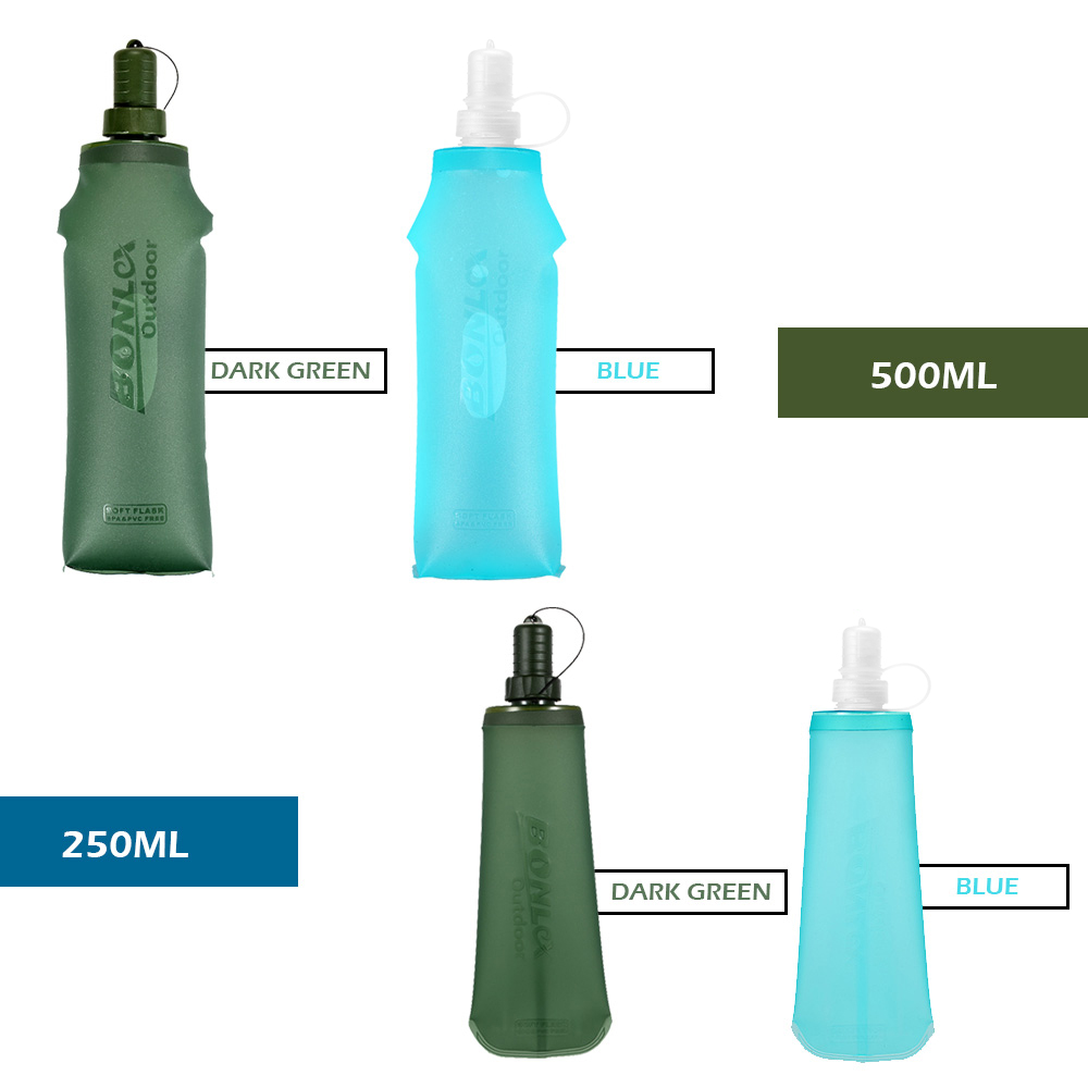 250ml 500ml Foldable Water Bag - Outdoor Adventure Kit 评论和价格