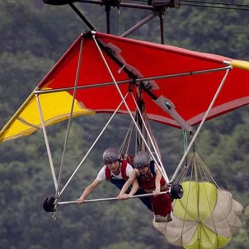 Outdoor Gliding Zipline Swingi - Outdoor Adventure Ziplines & Waterfall 评论和价格