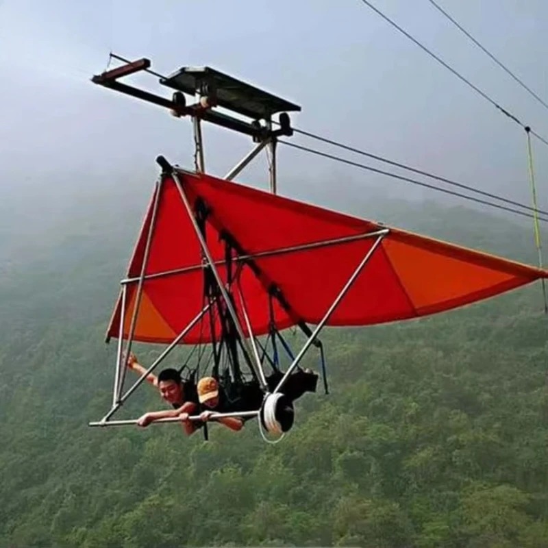 Outdoor Gliding Zipline Swingi - Outdoor Adventure Ziplines & Waterfall 评论和价格
