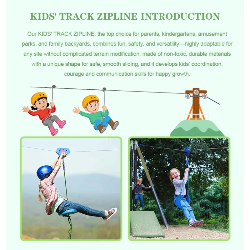Zipline Game Set Outdoor zipli - Outdoor Adventure Ziplines & Waterfall 评论和价格
